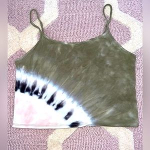 American eagle tie-dye crop top